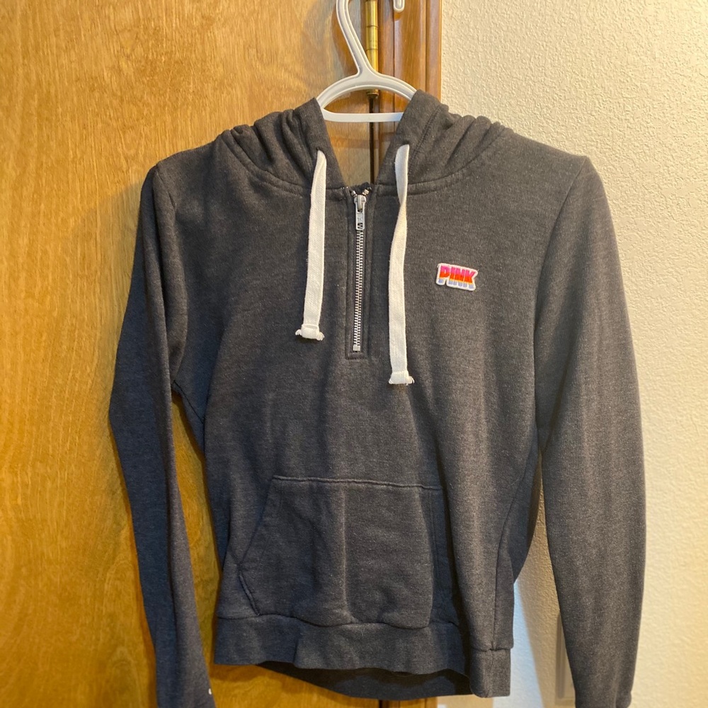 Pink quarter zip